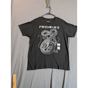 black cotton Dragon Ball Z‎ Shenron graphic T-shirt men's Large